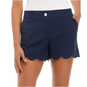 Crown & Ivy Scalloped Shorts Plus Size 16w